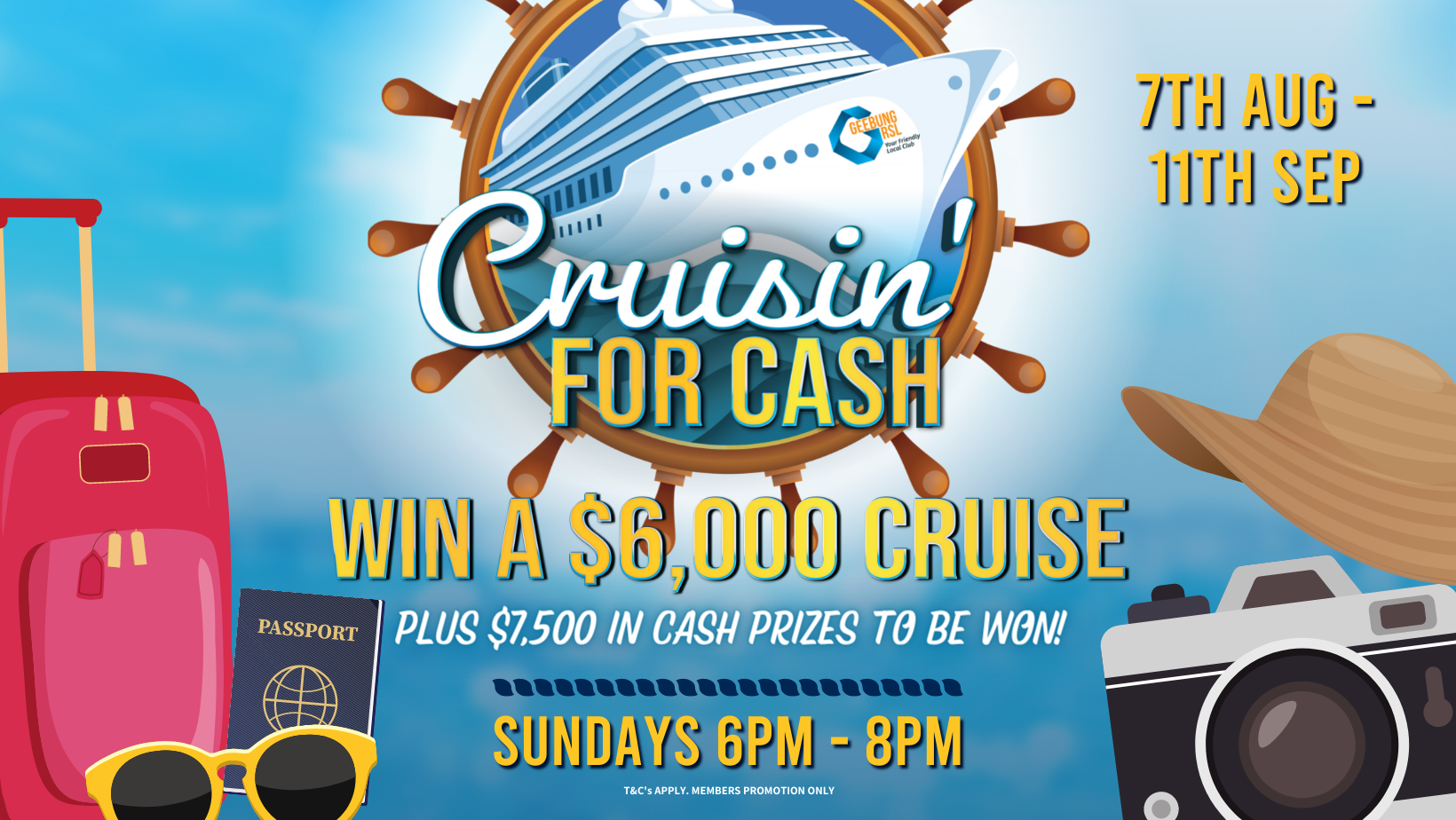 Grsl Cruisin For Cash Fb Header - Geebung RSL