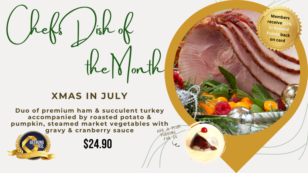 July Chefs Dish Of The Month (presentation)