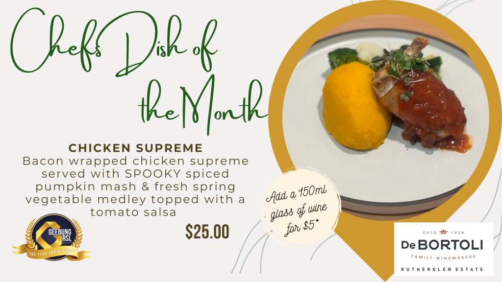 October Chefs Dish Of The Month (presentation)